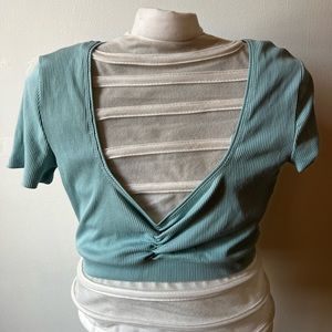 Zara crop top shirt